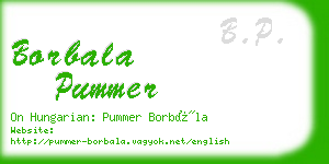 borbala pummer business card